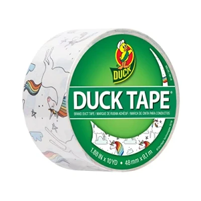 Afbeelding van Duck Tape Patroon Kleuren Eenhoorn Stijl 2. Reparatie, ambacht, personaliseren, versieren en opvoeden 48mm x 9.1m