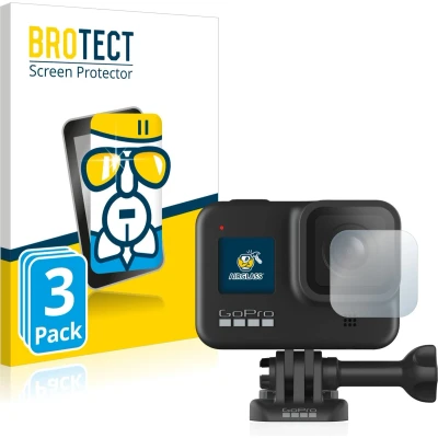 Afbeelding van BROTECT Screenprotector voor GoPro Hero 8 Black (Lens) Folie Beschermfolie Beschermglas transparant (3 Stuks)