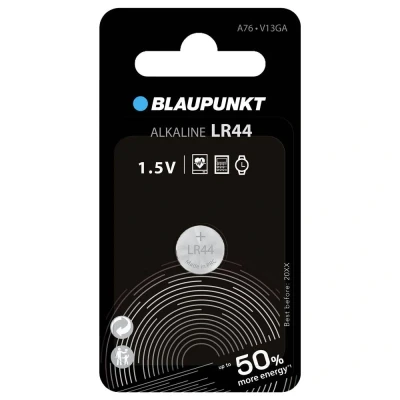 Afbeelding van Blaupunkt Knoopcel LR44 1 stuk(s) Alkaline