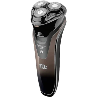 Afbeelding van Beurer HR 8000 Scheerapparaat 3 Dubbelrings koppen trimmer voor baard en bakkebaarden Contour Snel laden LED display Draadloos gebruik 60 min. of netvoeding Waterbestendig (IPX 6) Jaar garantie