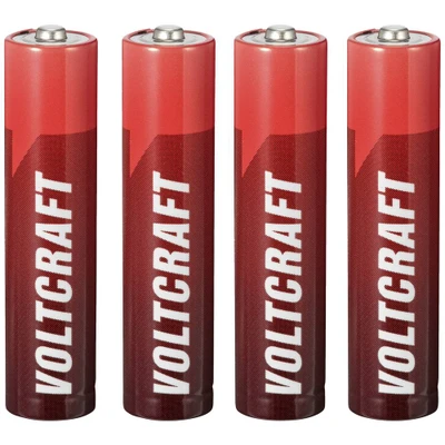 Afbeelding van VOLTCRAFT Industrial LR03 AAA batterij (potlood) Alkaline 1350 mAh 1.5 V 4 stuk(s)