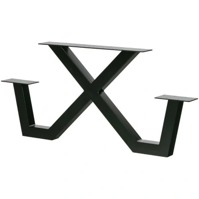 Afbeelding van Woood Tablo onderstel X poot outdoor Metaal zwart (1 stuks)