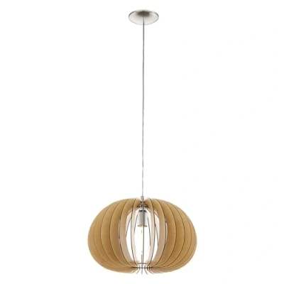 Afbeelding van EGLOÂ CossanoÂ Â HanglampÂ 1Â LichtsÂ Ã ̃450mm.Â Nikkel MatÂ Ahorn