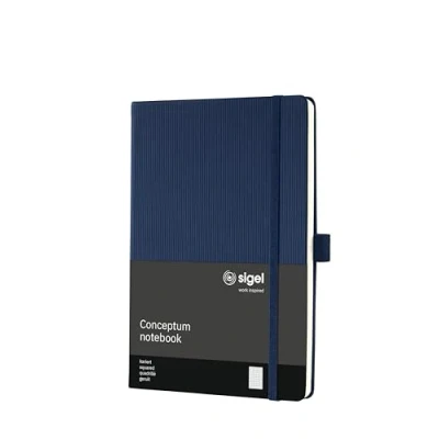 Afbeelding van *notitieboek Conceptum Pure HCdonkerblauw A5 194blz ruit