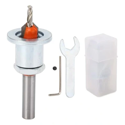 Afbeelding van Verzinkboor met Instelbare Diepte 8x10x3.2, Verzinkset Hardmetalen Punten