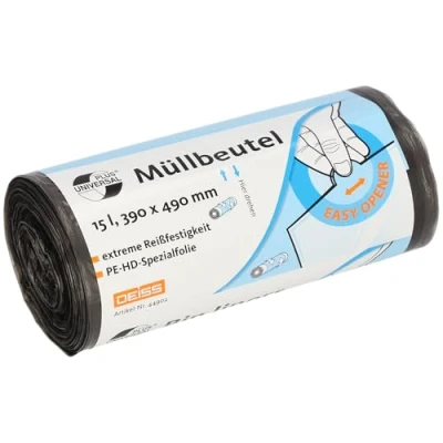 Afbeelding van Grijze Vuilniszakken 2.000 Zakken HDPE 10 Liter 39cm x 49cm (Alternatief Brabantia Code C, Afvalzakjes, Vuilnisbak Zakjes)