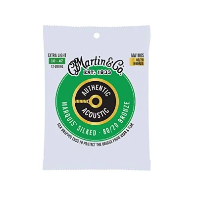 Afbeelding van Martin Strings MA180S Authentic Silked 80/20 Bronze 12 String