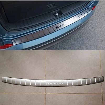 Afbeelding van Auto Rvs Achterbumper Protector Guard, voor Hyundai Tucson 2015 2019 Scuff Anti Scratch Collision Strip Plaat Accessoires