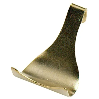 Afbeelding van Merriway BH00086 Behanglijst met messing haken, wit, 20 stuks