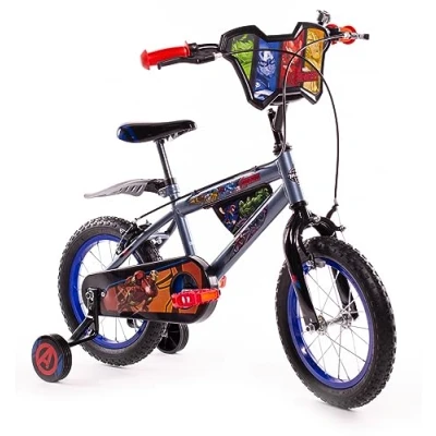 Afbeelding van Huffy Jongens Kids Avengers 14 inch fiets met stabilisatoren, grijs