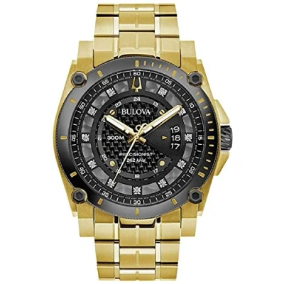 Afbeelding van Bulova Precisionist herenhorloge Goudkleurig 98D156