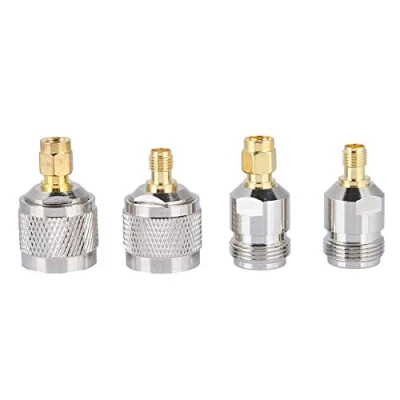 Afbeelding van Eboxer 4 stuks SMA naar N adapter stekker/bus female / stekker RF coaxiale connector aansluiting voor antenne, WLAN apparaat, coaxkabel, externe antenne enz.