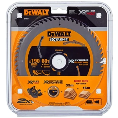 Afbeelding van DeWalt Accessoires DT99564 QZ XR Cirkelzaagblad 190x30mm 60T CSB