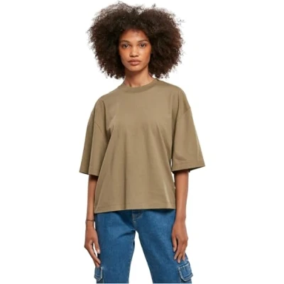 Afbeelding van Urban Classics Oversized Tshirt basic, Dames, Maat: XS, Khaki