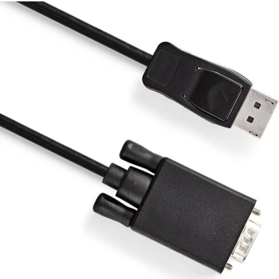 Afbeelding van DisplayPort naar VGA kabel 1920 x 1080 2 meter Zwart Allteq