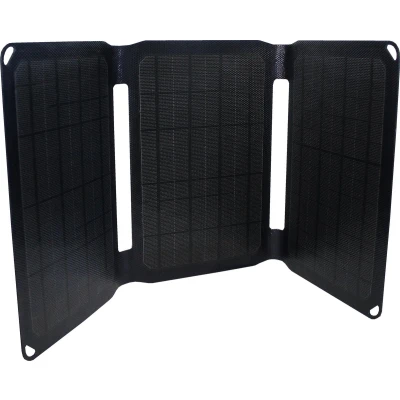 Afbeelding van POWERplus Gorilla ETFE 20W Solar Charger (GEEN powerbank) Opvouwbaar Zonnepaneel 14.8V (opladen 12V accu) en 5V USB uitgang