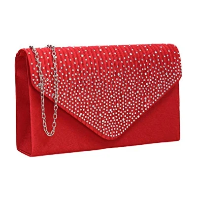 Afbeelding van SwankySwans CLUTCH 41074 RED, Koppeling Vrouwen Eén maat
