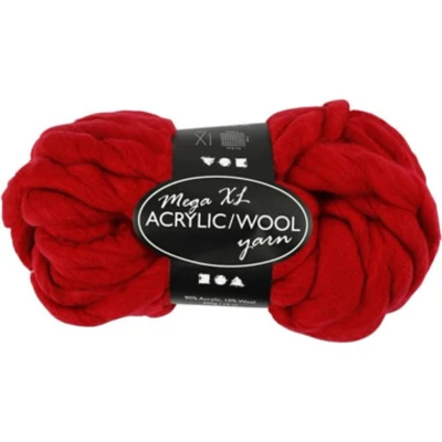 Afbeelding van Creotime XL garen rood 15 m. 300 gr.