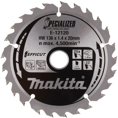 Afbeelding van Makita CirkelZaagblad Hout 136x20x1,5 25T E 12120