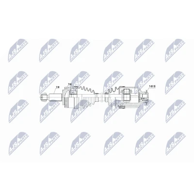 Afbeelding van Aandrijfas NTY NPW KA 342