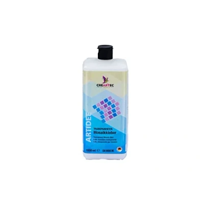 Afbeelding van CREARTEC Transparante mozaïeklijm siersteenlijm voor niet absorberende ondergronden 1000 ml Made in Germany