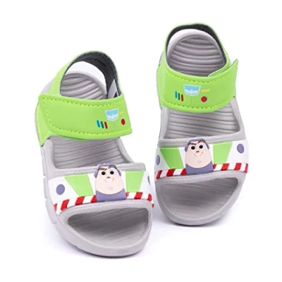 Afbeelding van Disney Toy Story Buzz Lightyear Sandalen Kids Peuters Jongens Meisjes Superheld Sliders met ondersteunende riem Groen grijs zomerschoenen schoeisel