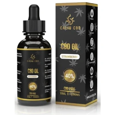 Afbeelding van CBD olie Biologische 40% 4000mg 10ML Naar het fragment van fraise cannabidiol Gemaakt in de EU 0% THC 400 druppels Cannabiszaadolie.