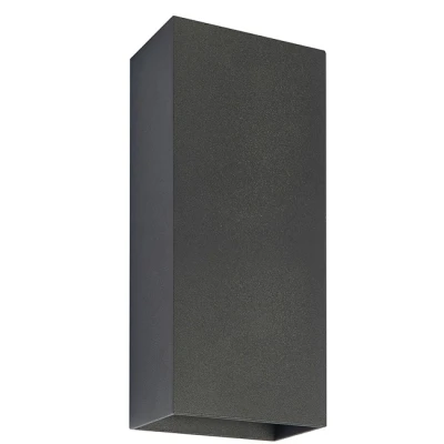Afbeelding van Highlight Wandlamp Eros Zwart Up &amp; Down 18cm 2 x GU 10