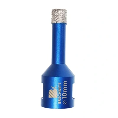 Afbeelding van BRSCHNITT Diamanttegelboor, 10 mm, vacuümgesoldeerde en boorkroon met schroefdraad M14 voor droog boren van porselein, tegels, graniet, marmer