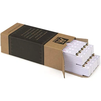 Afbeelding van Metrie PERFECT houten duplex/duimstokken 1x stuk 2m lange schalen van de schakels, meterstang met duplex verdeling wit, 10x, BLOCK 52.