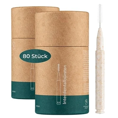 Afbeelding van VIGOROUS® 80 stuks. Voordeelverpakking duurzame interdentale borstels ISO 1, 0,4 mm Tussentandenborstels voor grondige tandreiniging tussen de tanden tandborstels praktische tussenruimte