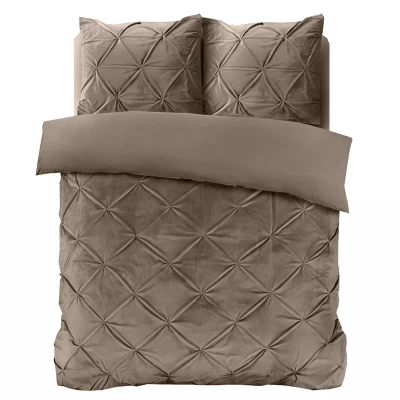 Afbeelding van Dekbedovertrek 1 Persoons 140x200 Sleeptime Microvezel Taupe Inclusief Kussensloop