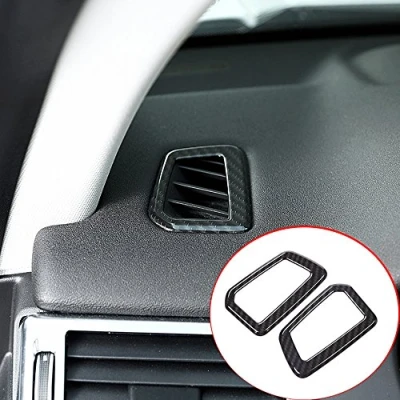 Afbeelding van Koolstofvezel Stijl ABS Kunststof Dashboard Airconditioning Vent Outlet Frame Trim Voor Discovery Sport 2015 2016 2017 2018 2019