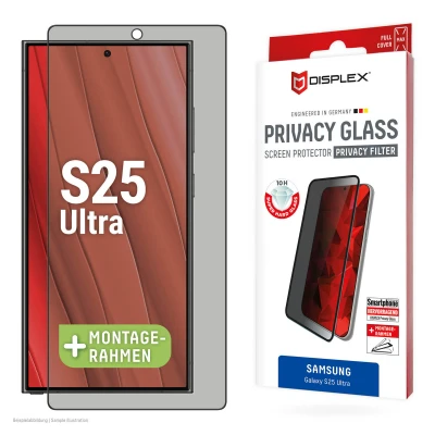 Afbeelding van Screenprotector Samsung Galaxy S25 Ultra: Displex Real Privacy Glass FC