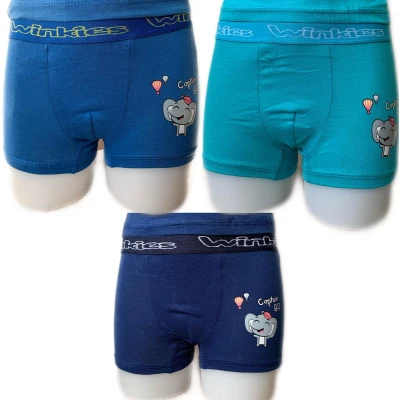 Afbeelding van Embrator 3 pack jongens Boxershorts Bo blauw 104/110