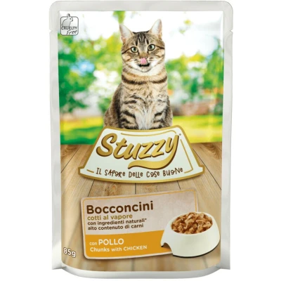 Afbeelding van 24x Stuzzy Kattenvoer Pouch Kip in Gelei 85 gr