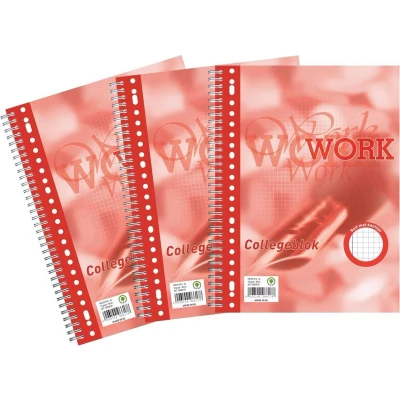 Afbeelding van Work collegeblok A4 geruit 80 blz, 23 gaats
