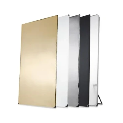 Afbeelding van Walimex Pro 18405 5 in 1 reflectorpaneel (1 x 2 m) zwart/zilver/wit/goud/doorschijnend licht (incl. transporttas)