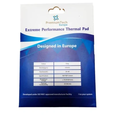 Afbeelding van PremiumTech Professionele thermische pad met extreme prestaties 20 W/MK warmtegeleiding, ideaal voor high end GPU of CPU, maat XXL 100 x cm (3 mm)