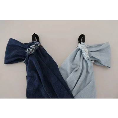 Afbeelding van Patchwork Denim Mini Jurk