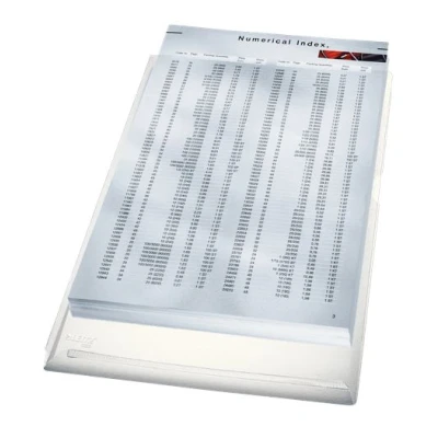Afbeelding van L map Leitz premium A4 0.17mm PVC met expansievouw nerf