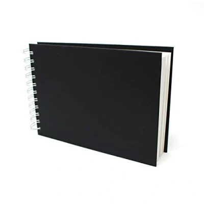 Afbeelding van Artway Studio Spiraalgebonden A5 Schetsboek Landschap 96 zijden/48 pagina&#039;s van 170gsm Cartridge papier Zwart Hardback