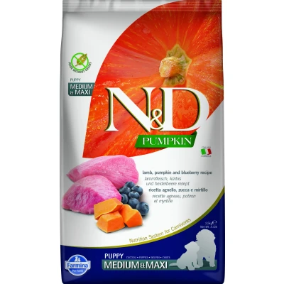 Afbeelding van N&amp;D Pumpkin puppyvoeding Lam medium/maxi 2.5 kg.