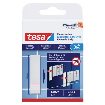 Afbeelding van Dubbelzijdige powerstrip Tesa tegels en metaal 3kg