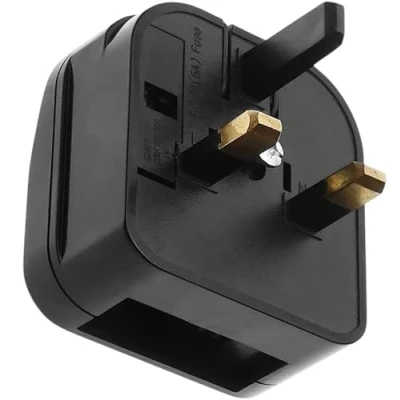 Afbeelding van EU Plug naar UK Socket Adapter, Adapter met 5A zekering, Type C G Socket, 2 pins 3 Pin voor Thuis, Reizen, Hotel, Zakenreis (1)