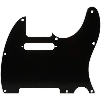 Afbeelding van Fender Modern Style Pickguard Tele zwart 3 ply 8 Hole