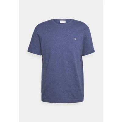 Afbeelding van GANT Shield Tshirt basic, Heren, Maat: XXL, Mottled blue