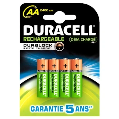 Afbeelding van Duracell AA Oplaadbare Batterijen 2500 mAh 4 stuks