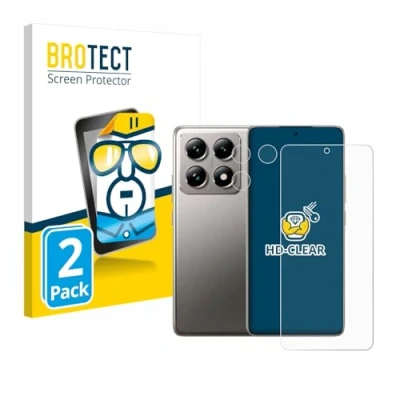 Afbeelding van BROTECT (2 Stuks) Schermbeschermer voor Xiaomi 14T (Voor+Camera) Screen Protector Transparant