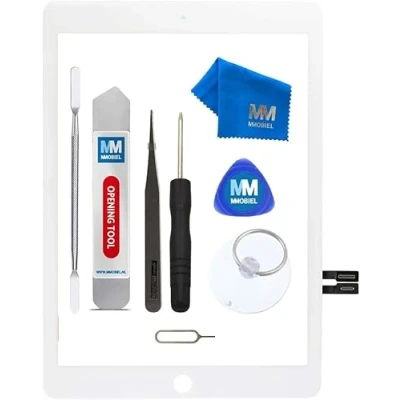 Afbeelding van MMOBIEL Digitizer Scherm Display Glas Touchscreen voor iPad 6 2018 A1893 / A1954 (WIT) inclusief Tools